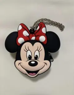 ディズニー　ミニーマウス バッグチャーム　コインケース　シリコン