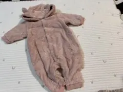 ピンク ロンパース 70サイズ くま耳付き UNIQLO
