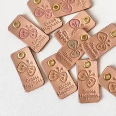 きまぐれSALE オリジナルタッセルチャーム レザータグ 引き揃え糸