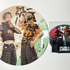 銀河特急ミルキー☆サブウェイ キラキラステッカー うちわ