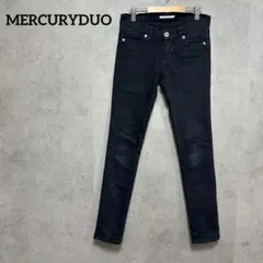 MERCURYDUO マーキュリーデュオ　スキニーデニム　ブラック　Sのサムネイル