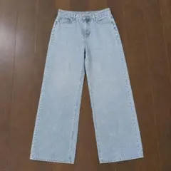 GU ストレートデニム ライトブルー L