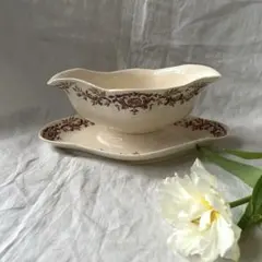 【金継ぎ用】ロンシャン Regent ソーシエール 茶色 フランスアンティーク