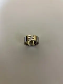 フェンディ　FFリング　シルバーMサイズ