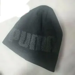 メンズ　プーマニット帽（黒）