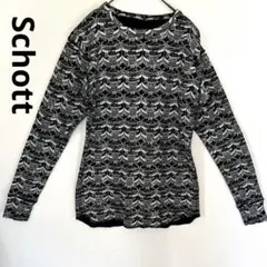Schott ショット ペンズオイル オイル缶 総柄 ロンT M サーマルのサムネイル