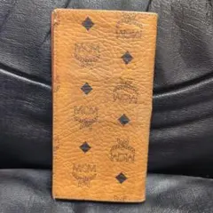 良品　エムシーエム　長財布　札入れ　コインケース　カードケース　レザー　ブラウン