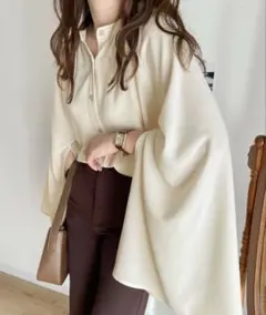 【mily bilet】こなれ度抜群。袖フレア2WAYブラウス