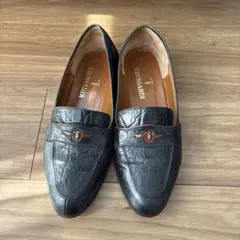 TRUSSARDI トラサルディ　ローファー　クロコ型押し　革靴のサムネイル