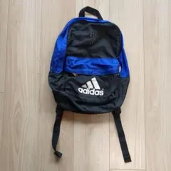 ぱ*ぷ様 adidas リュック 黒 青 フロントポケット付き
