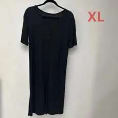 GUロングカーディガン　XL ブラック