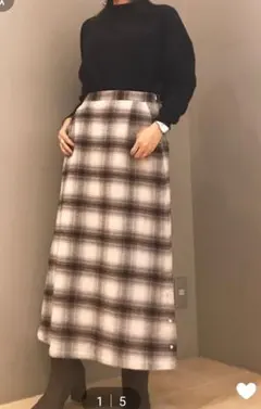LEPSIM チェックスカート　M