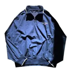 【90s】POLO SPORT ハーフジップ コットン ジャケット ネイビー L
