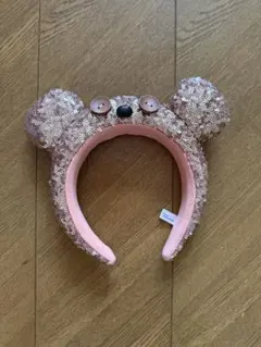 クマ耳スパンコールヘアバンド