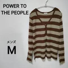 POWER TO THE PEOPLE メンズM カジュアル　ロングT 1886