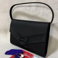 【新品未使用品】プチソワール 東京ソワール 冠婚葬祭 ブラック フォーマルバッグ