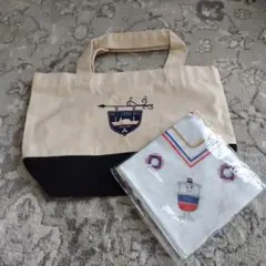 霧笛楼トートバッグとハーバー君バンダナのハーバー君バンダナ未使用