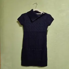 【新品】ポロ ラルフローレン ネイビー ケーブルニット ワンピース