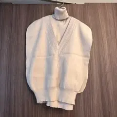 スナイデル　タートルニット　ノースリーブ　ベスト