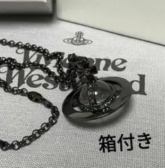 Vivienne Westwood ガンメタル スモールオーブ ネックレス