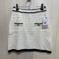 【新品未使用】RESEXXY リゼクシー ツイードニットバイカラースカート