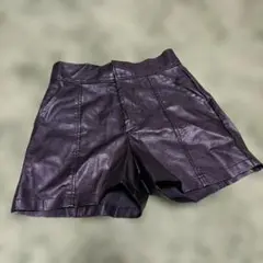 GRL フェイクレザー ショートパンツ ブラック M　tu270