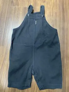 コムサイズム　オーバーオール　サロペット　黒　秋冬物　サイズ80