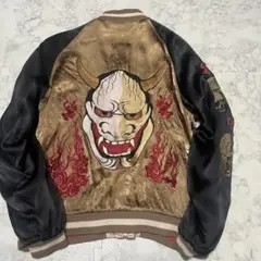 花束楽団　リバーシブル　スカジャンLサイズ 花束楽団 リバーシブル スカジャンLサイズ 花旅楽団リバーシブル