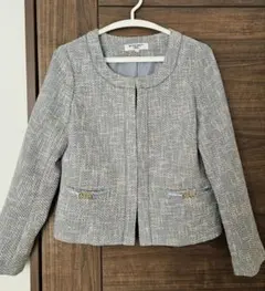 NATURAL BEAUTY BASIC ツイードジャケット L 入園 入学