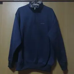 h.w.s.s. ハーフジップ ネイビー トレーナー