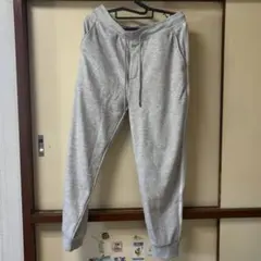 裏起毛スウェット ラインジョガーパンツ グレー L