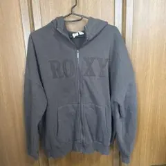 ROXY ジップアップパーカー ダークグレー Mサイズのサムネイル