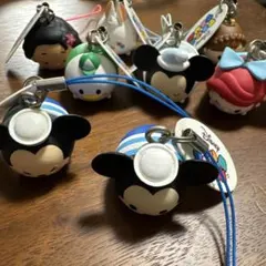 ディズニーキャラクター ストラップ 8点セット ツムツム