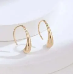 フープピアス 16Kゴールド