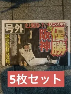 2025年　阪神優勝　号外　サンスポ　5枚セット