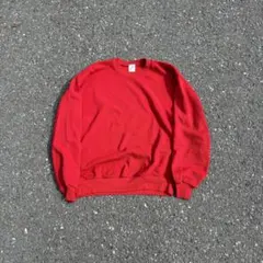 90's JERZEES 無地スウェット　赤　usa