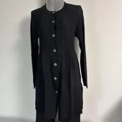 ブラック　ロングカーディガン