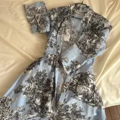 ZARA 花柄　シャツワンピース
