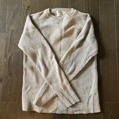 Dunham ラムウール ニットセーター L ベージュ