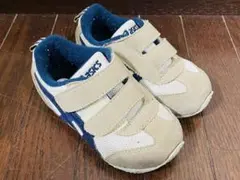 asics　スニーカー　15.0cm ベージュ　ネイビー