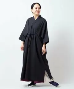カヤ】和の狭衣羽織 グリーン 長羽織 コート 緑 ふりふ 着物 - メルカリ
