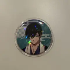 ブルーロック 糸師凛 極楽湯 缶バッジ ホログラムカバー付き