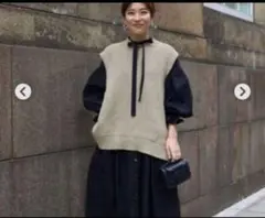 【新品未使用】machatt エコレザーベスト ブラウン 中古・古着通販】machatt (マチャット) エコレザーベスト ブラウン