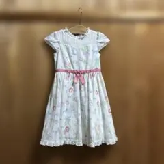 最終価格♡メゾピアノ チューリップ柄ワンピース120