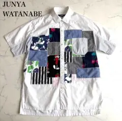 極美品 JUNYA WATANABE MAN パッチワークシャツ 定価7万XSのサムネイル