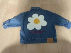【新品未使用】マイリトルワンダー デニムジャケット デイジー刺繍 100