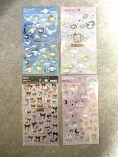 サンリオシール4点セット　シナモロール　クロミ　キキララ