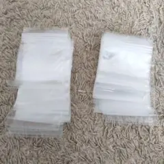 チャック付ポリ袋　100✕70✕0.04 120✕85✕0.04 セット品小分
