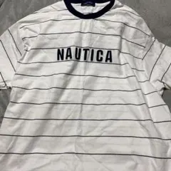 NAUTICA ストライプ Tシャツ Mサイズ