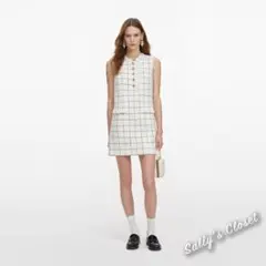 ❤️26新作 新品♡ SelfPortrait 白チェックミニワンピース♡　H81
